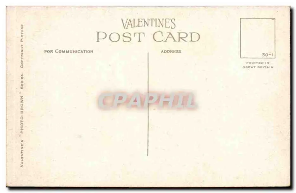 Kloster und Turm, Salisbury Cathedral — Photo-Brown, Serie 'Valentine's' - Rückseite