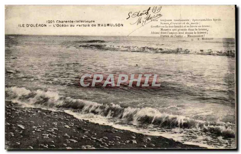 Île d'Oléron — Das Meer am Pertuis de Maumusson — F. Moisset - Vorderseite