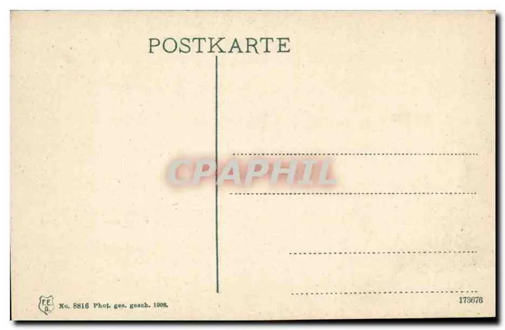 Düsseldorf, Parlie im Holfgarten — Verlag FE.D. Nr. 8816 - Rückseite