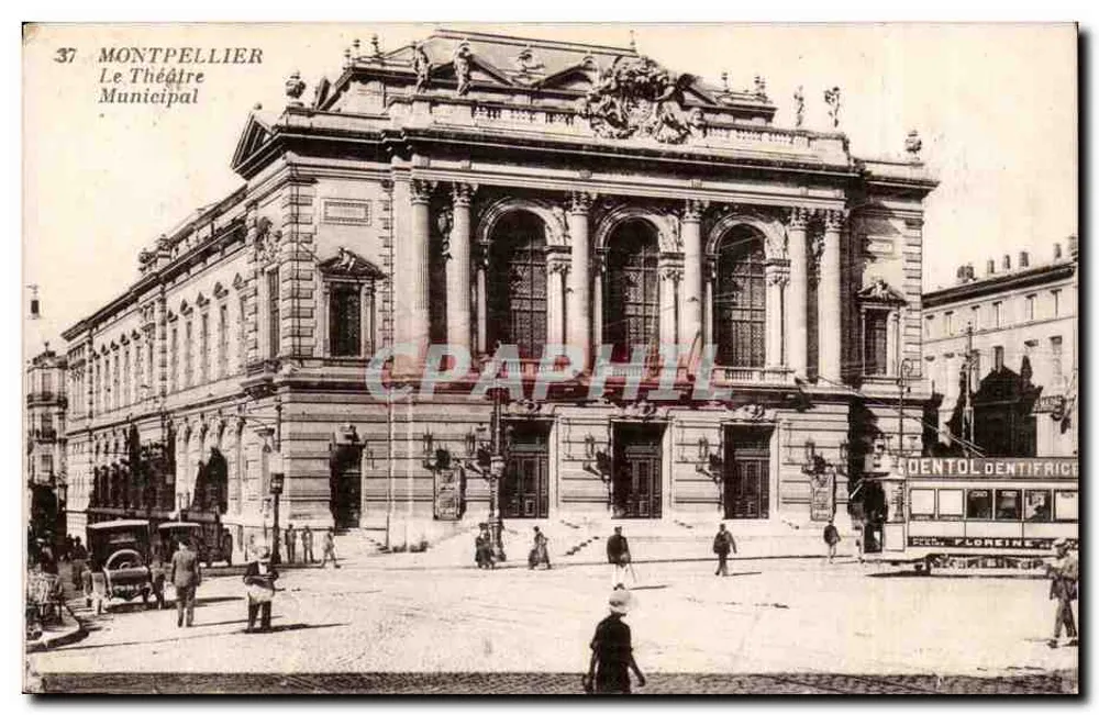 Montpellier — Städtisches Theater — Foto C. D. NIC, Montpellier, n°37 - Vorderseite