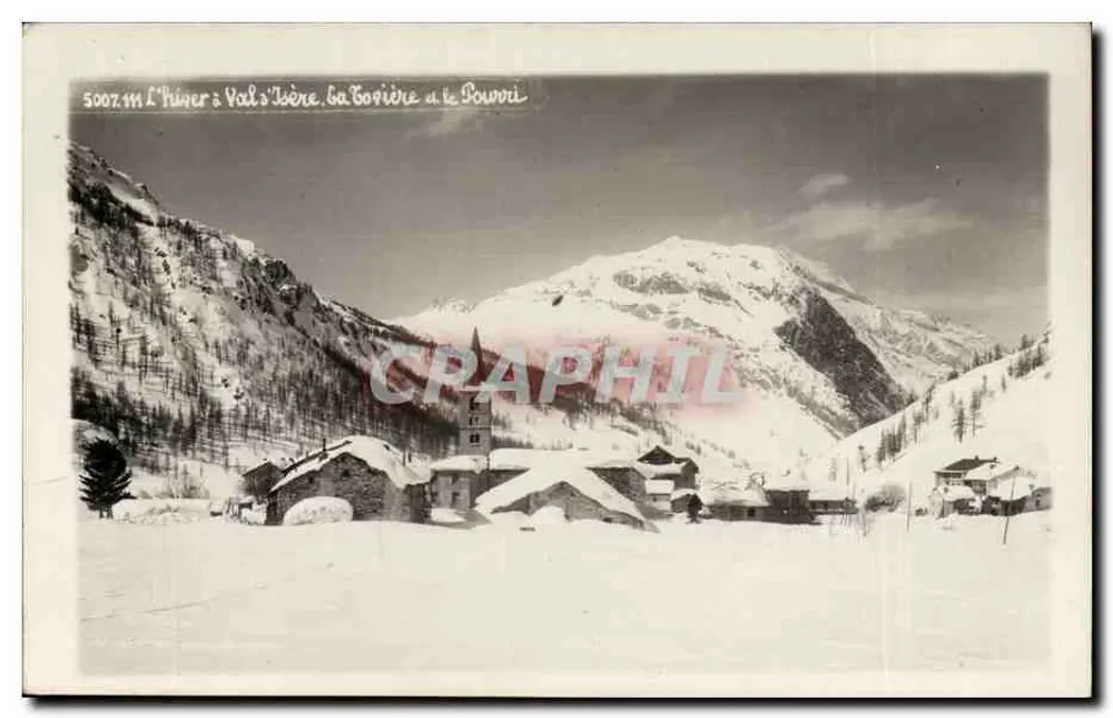 La Coviére und Le Pouvri - Val d'Isère - 5002 m - Winteransicht - Vorderseite