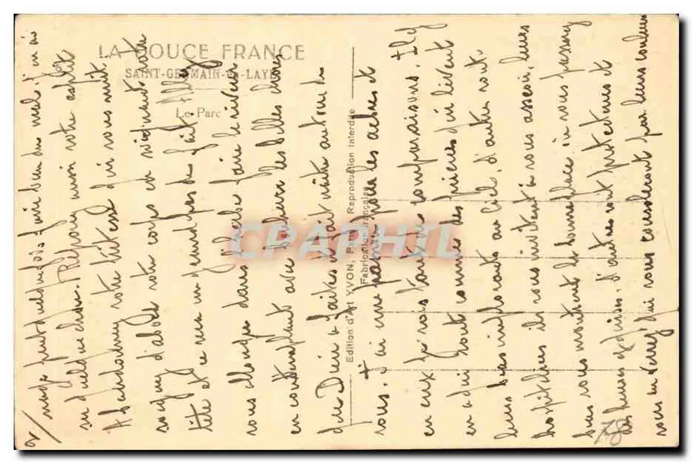 सेंट-जर्मेन-एन-ले-ले के पार्क — सीढ़ियों और पार्क के दृश्य — आर्ट वायोन के संस्करण, संख्या 04 - पीछे