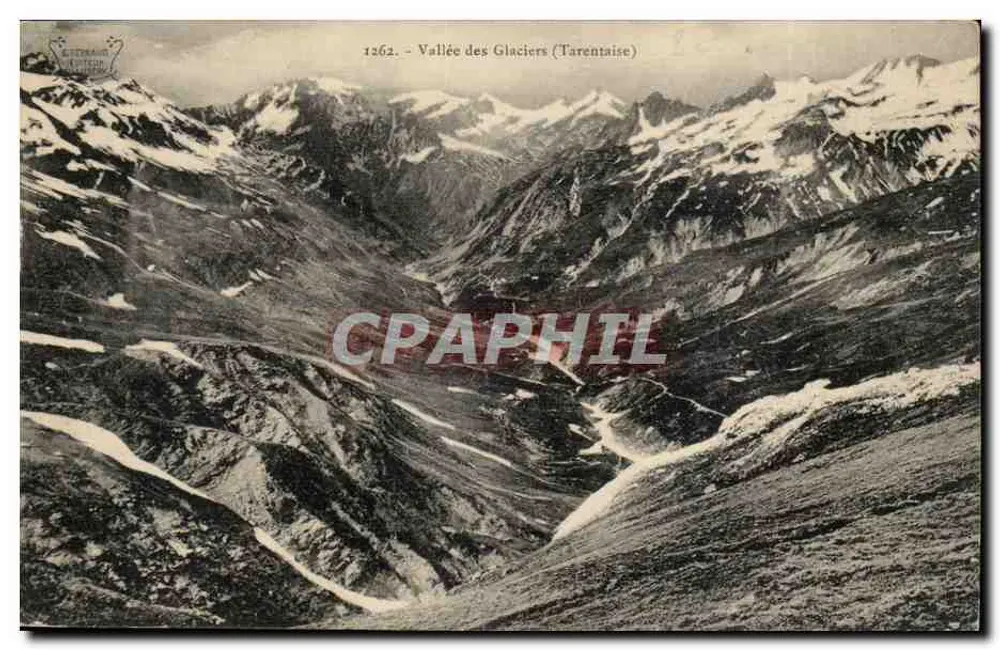 Vale dos Glaçares (Tarentaise) — vista alpina — editor LUTTREAU & CIE, n° 1262 - Frente