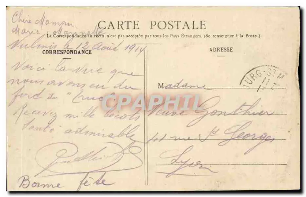 Vale dos Glaçares (Tarentaise) — vista alpina — editor LUTTREAU & CIE, n° 1262 - Verso