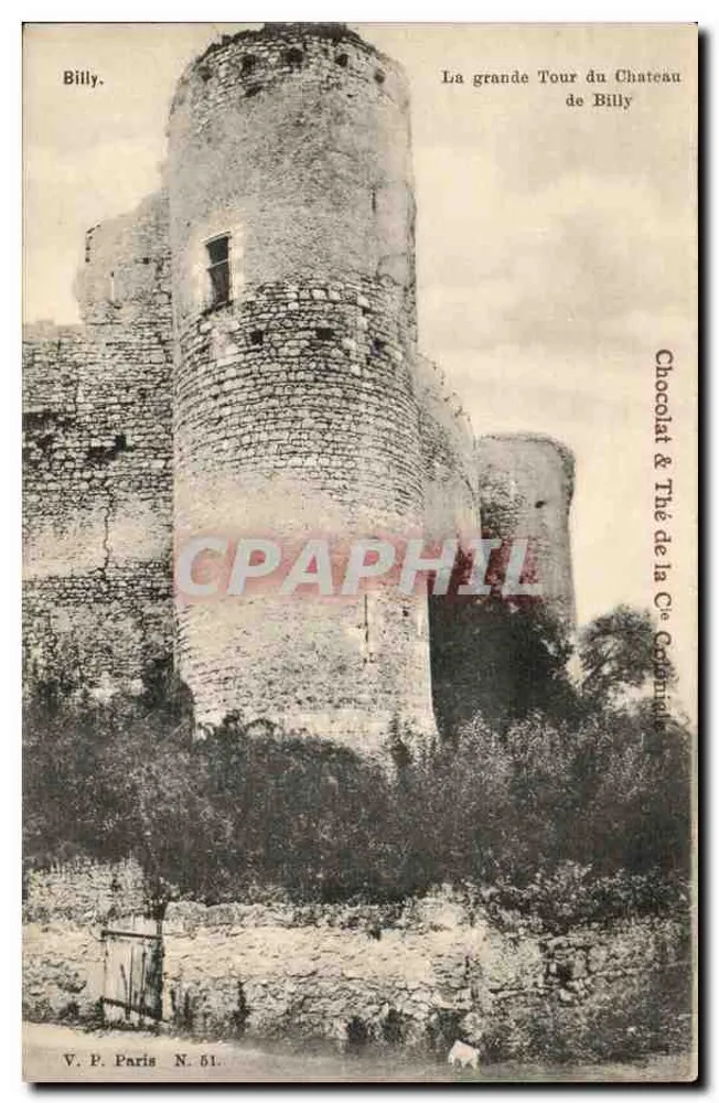 Billey — A grande Torre do Castelo de Billey — V. P. Paris N. 51 - Frente