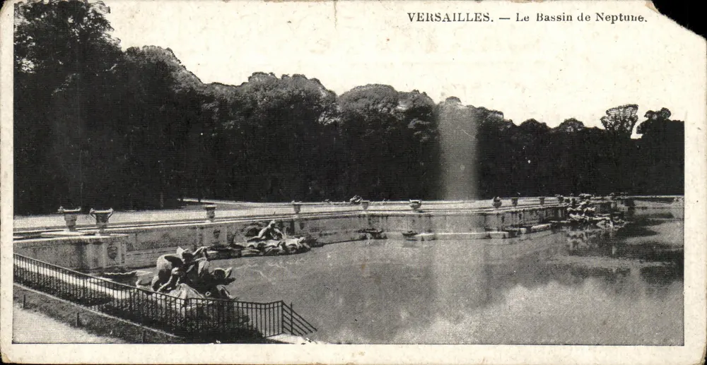 Versalles — El Bassino de Neptuno — editor no identificado - Anverso