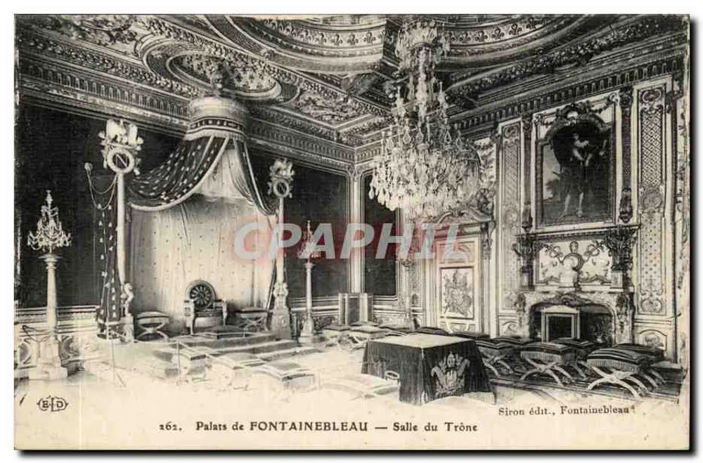 Palast von FONTAINEBLEAU — Thronsaal — Siron Verlag, Fontainebleau - Vorderseite