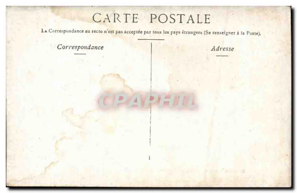 Castelo de Chenonceaux — Entrada principal — Editor E. CER, Paris - Verso