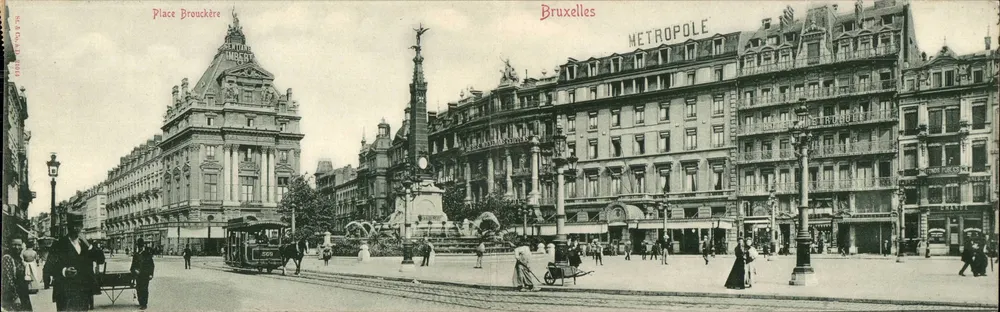 Place Brouckère — Brüssel — anonymer Verlag, Seriennummer nicht sichtbar - Vorderseite