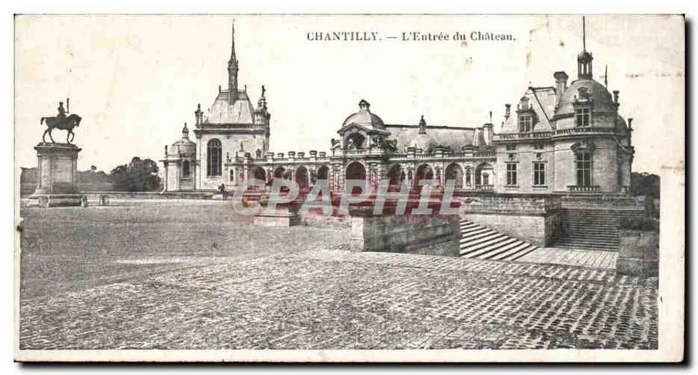 Chantilly — A Entrada do Castelo — Editor não identificado - Frente