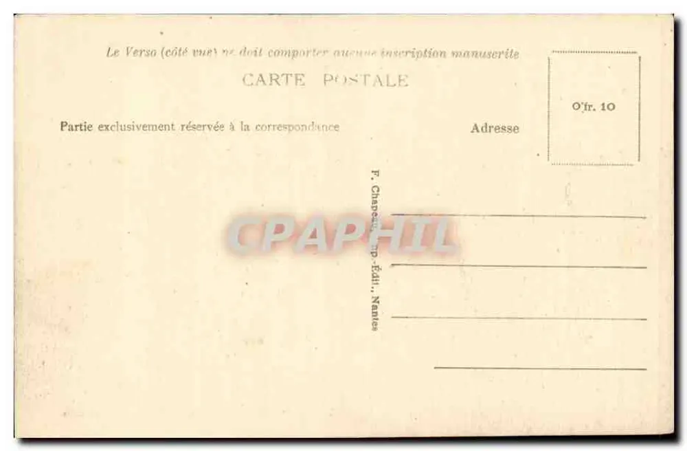 NANTES — Vista panorâmica para o Leste — 5º milheiro - Verso
