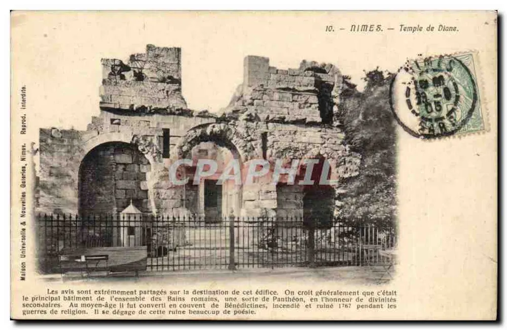 निम्स - डायने के मंदिर - मानक विश्व घर और नए गैलरीज़, निम्स - आगे