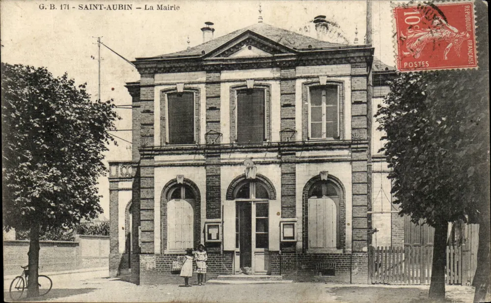 Saint-Aubin — Das Rathaus — G.B. 171 - Vorderseite