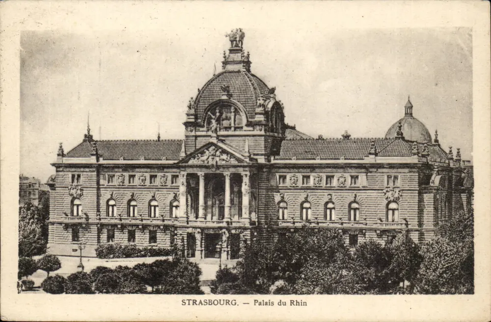 Strasbourg — Palácio do Reno — editor Félix Lub. n° 123 - Frente