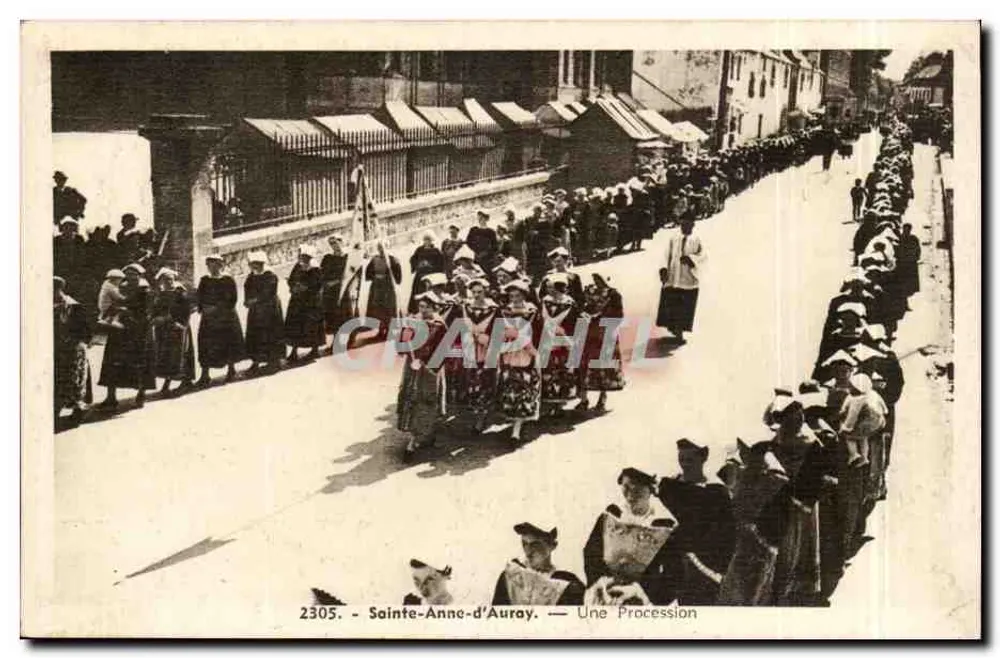 Sainte-Anne-d'Auray — Uma Processão — CRAPHIL 2305 - Frente