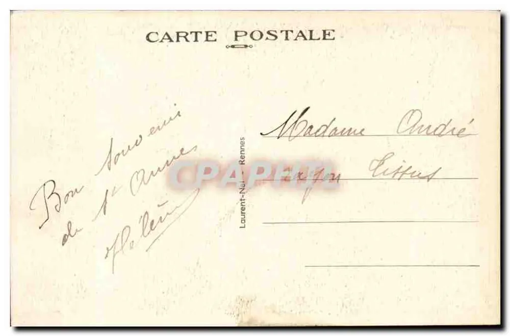 Sainte-Anne-d'Auray — Uma Processão — CRAPHIL 2305 - Verso