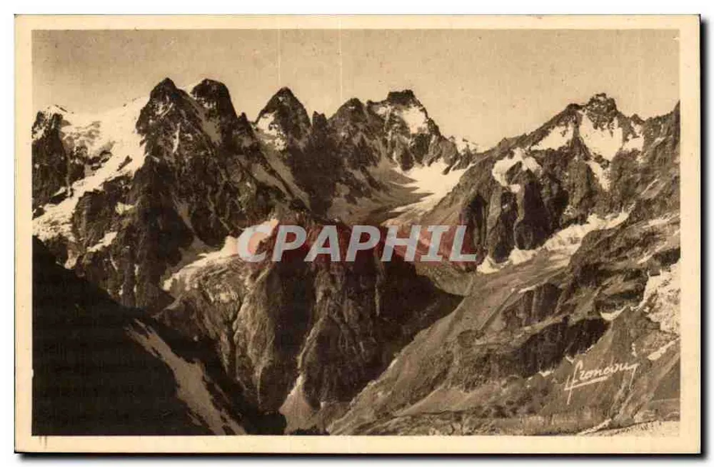 Kette von Feldoux — Ansicht des Monestier-Passes — Éditions F. Franocon-Brianyon - Vorderseite