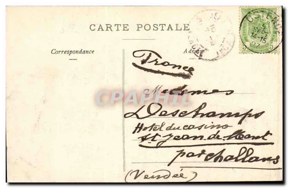 Ostend — Die Großen Hotels — Le Bon, Verlag, Ostend - Rückseite
