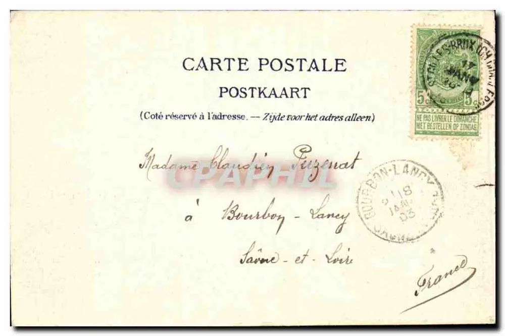 Brüssel — Justizpalast — Édit. C.V.C. - Rückseite