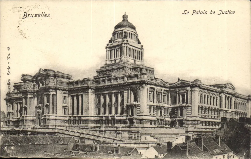 Brüssel — Das Justizpalast — Brüssel Nr. 18, Serie I - Vorderseite