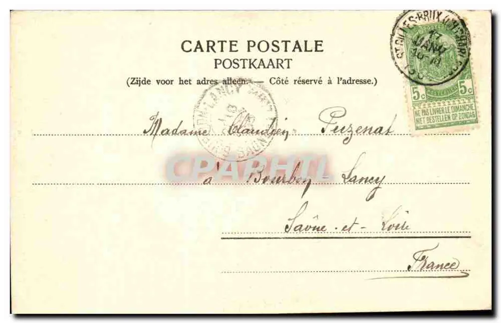Brüssel — Das Justizpalast — Brüssel Nr. 18, Serie I - Rückseite