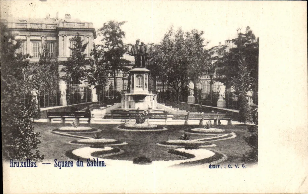 Brüssel — Square du Sablon — Verlag C.V.C. - Vorderseite