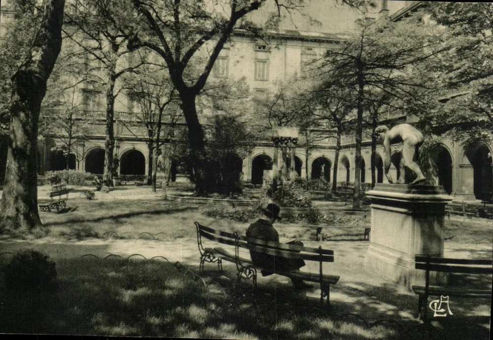 Jardim do Palácio St-Pierre — Lyon — Edição G.-L. Arlaud, n° 1076 bis - Frente
