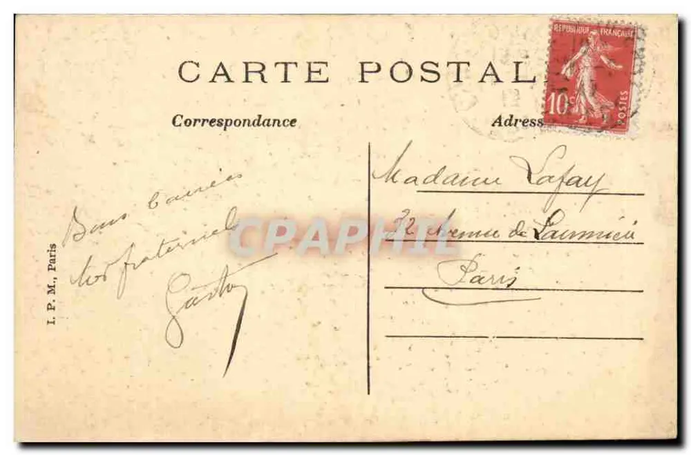 Château-Thierry — Visão pitoresca — Edição Louis Bona, Château-Thierry - Verso