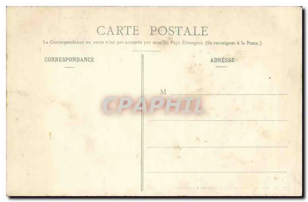 Sées (Orne) - O antigo Bispo — Coleção de Pégay, fotógrafo-editor em Laigle (Orne), n° 2081 - Verso