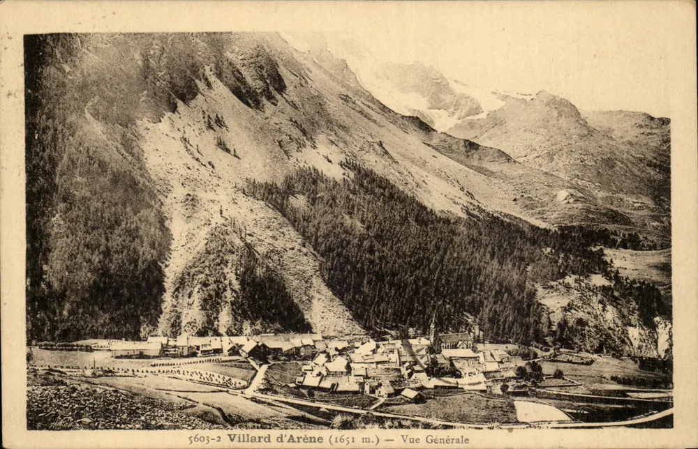 Villard d'Arène (1651 m.) — Vista Geral — editor A. Houdayer, n° 5603-2 - Frente