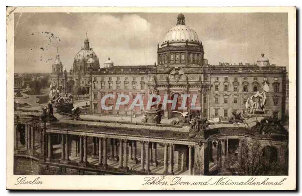 Berlin — Schloss, Dom und Nationaldenkmal - Vorderseite