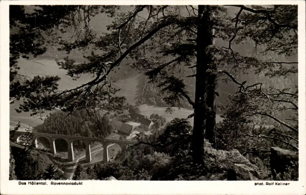 Das Höllental. Ravennaviadukt — photographie von Rolf Kellner — Verlag J. v. K. / B. - Vorderseite