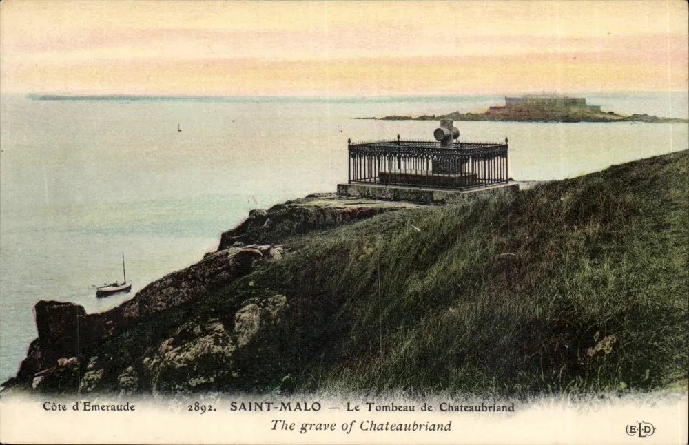 Saint-Malo — La tumba de Chateaubriand — Côte d'Emeraude - Anverso