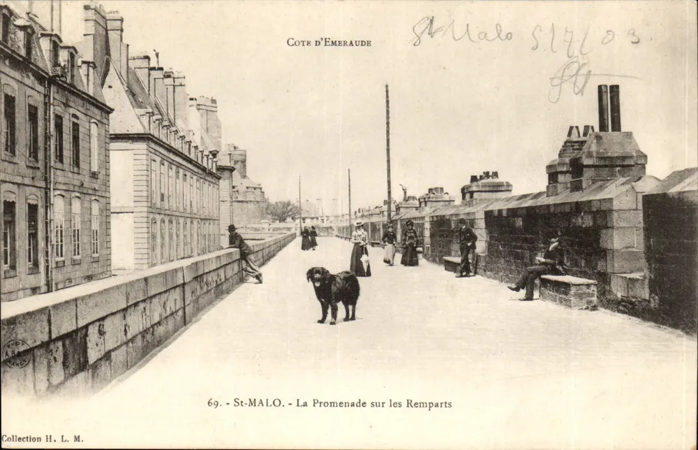 St-Malo - Promenade auf den Mauern — Cote d'Emeraude, n°69, Verlag H. L. M. - Vorderseite