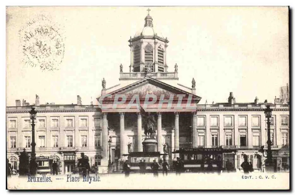 Brüssel — Place Royale — Édit. C. V. C. - Vorderseite