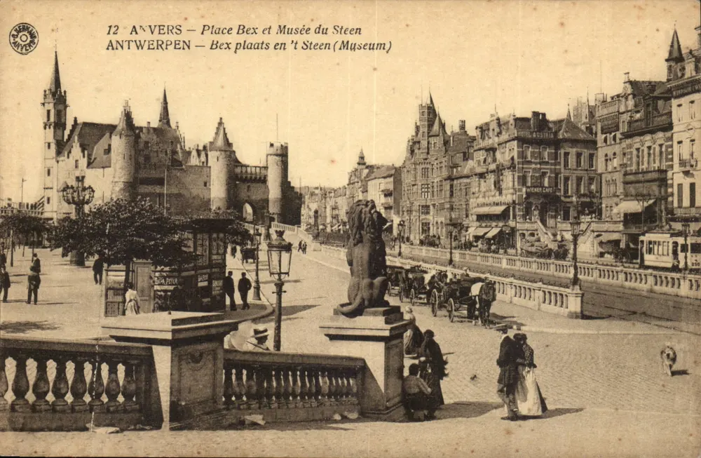 Antwerpen — Place Bex und Musée du Steen — Verleger CARNIER - Vorderseite