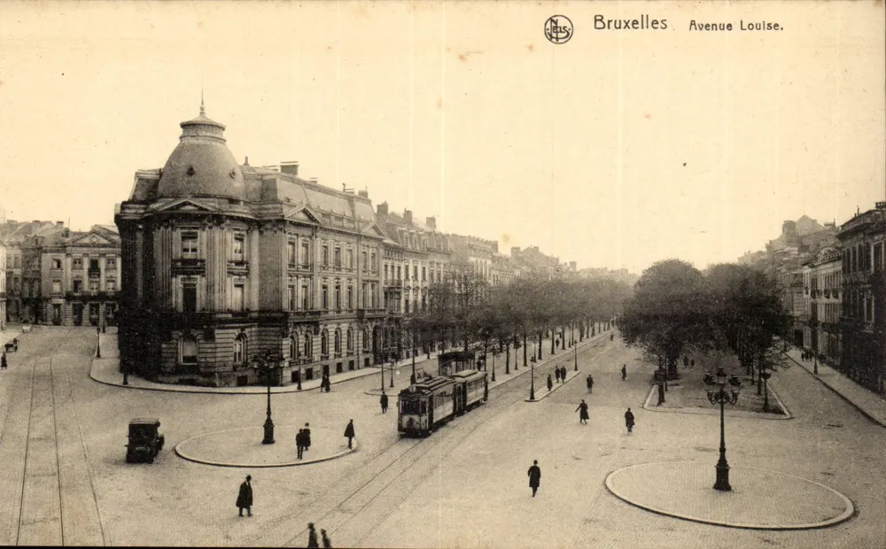 Brüssel — Avenue Louise — Verlag N. Jaus - Vorderseite