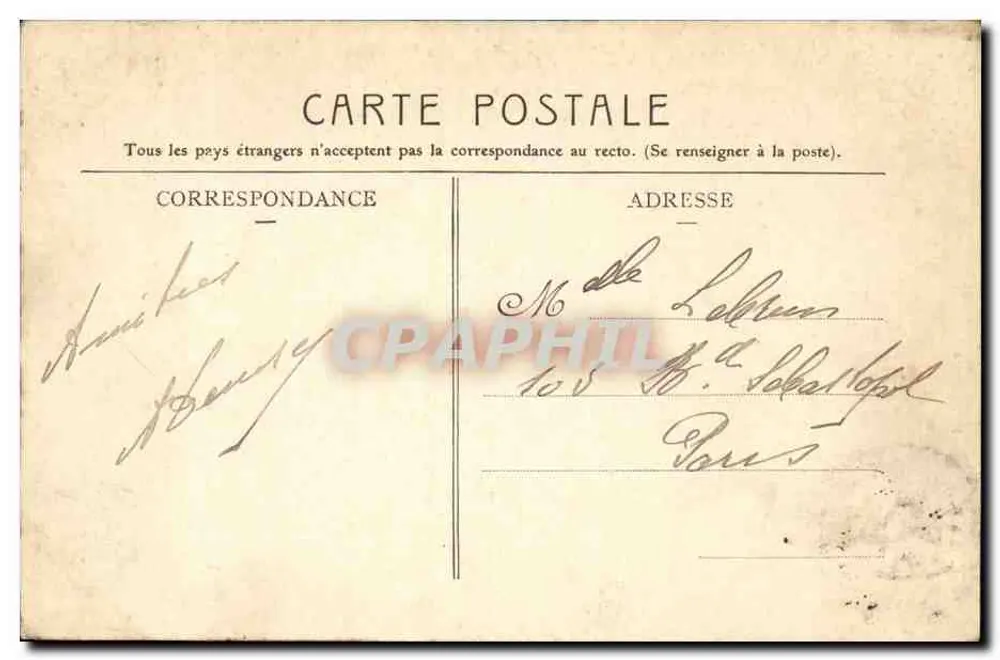 Saint-Cloud — Die Großen Wasser, Bassin des Pferdehufes — M. (Verlag) - Rückseite