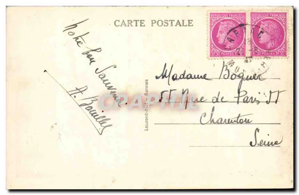 Golfe du Morbihan - Locmariaquer — Die Tafel der Händler - Dol-ar March'adourien — 170 - Rückseite