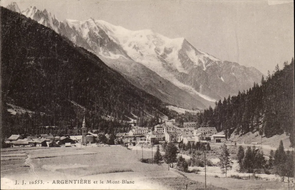 Argentière e o Monte Branco — J.J. 10553 - Frente