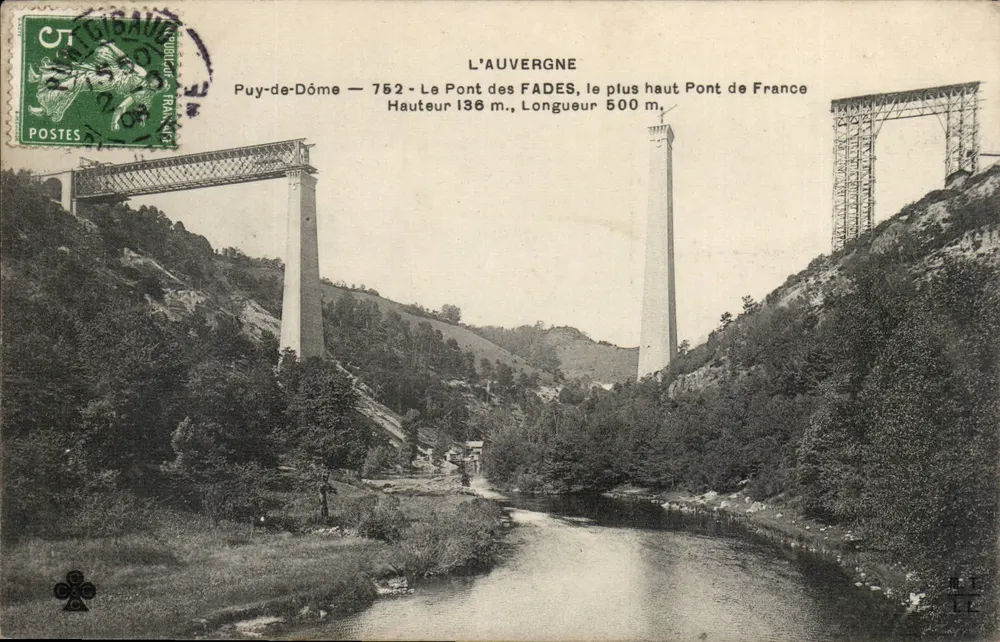 Die Brücke der Fades — Puy-de-Dôme — Auvergne, die höchste Brücke Frankreichs — Verlag nicht sichtbar - Vorderseite