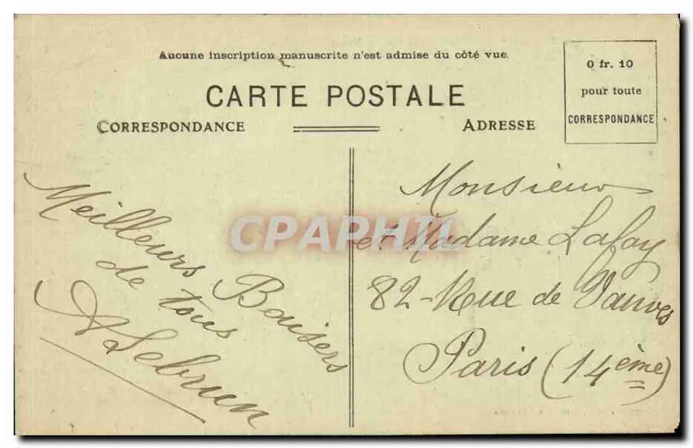 Lourdes — Vista geral — Limoges-Lourdes - Verso