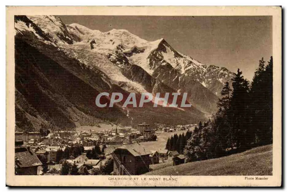 Chamonix e o Monte Branco — Foto Monnier - Frente