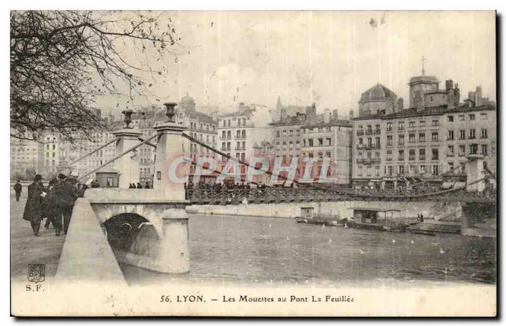 As Garças no Ponte La Feuillée — Lyon — S.F. n°56 - Frente