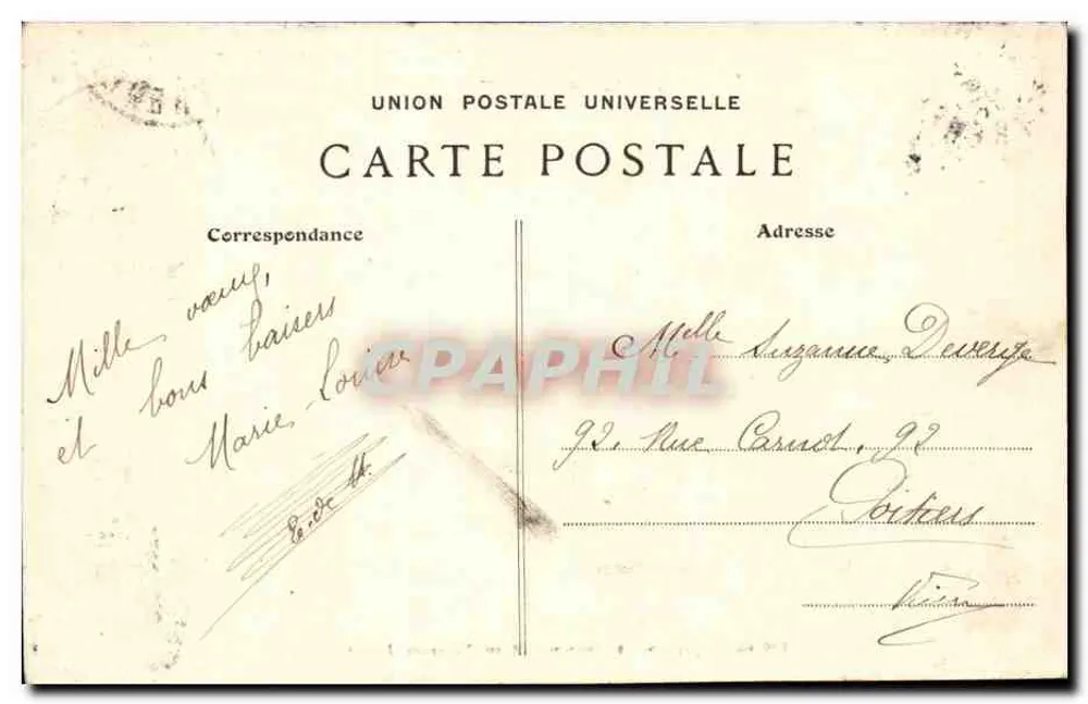 Biarritz — Die Basque-Küste während der großen Stürme — Édition du Magasin du Sud-Ouest, 14, rue Mazagran, Biarritz - Rückseite