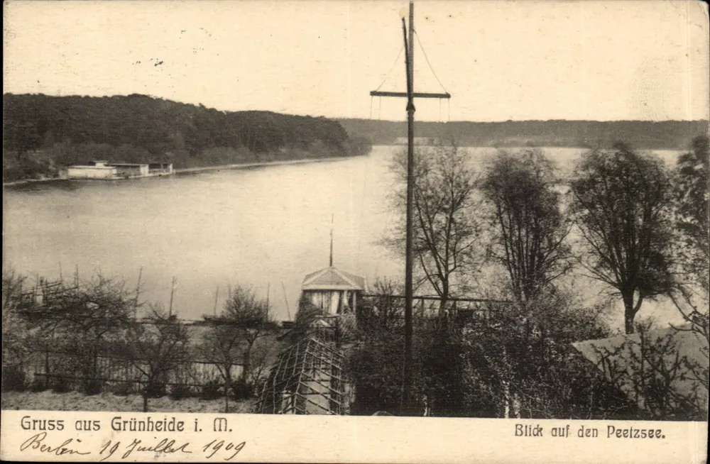 Grünewald i. M. — Blick auf den Peetzsee — Verlag L. Bernsee, Nr. 232 - Vorderseite