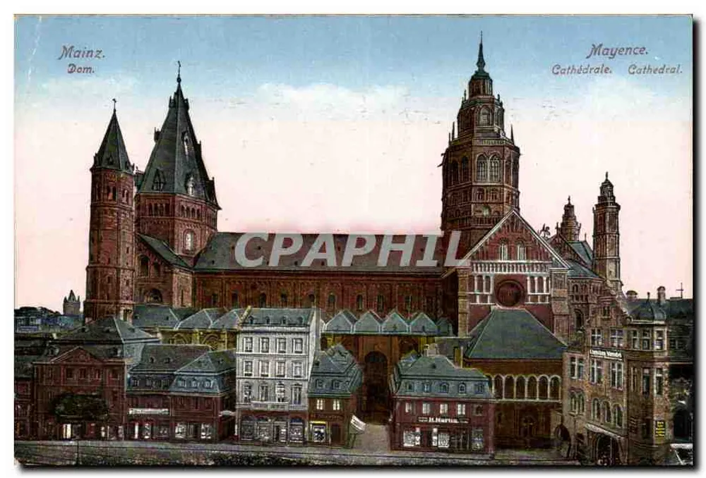 Mainz. Dom. — Kathedrale von Mainz — Verlag J. L. Martail, n° 815 - Vorderseite