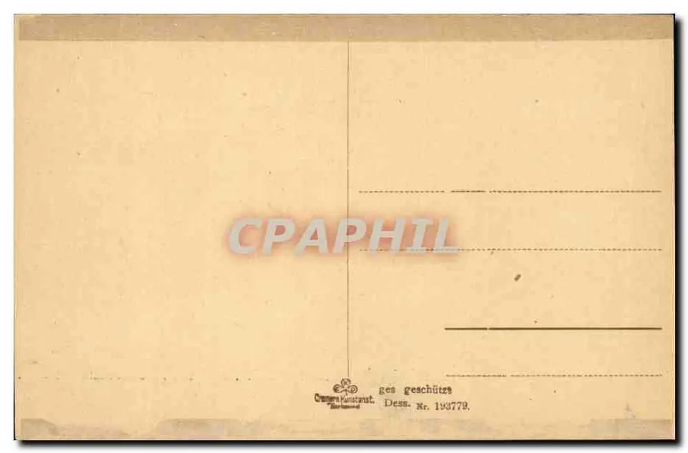 Mainz a. Rhein — Blick von Kastel — Cramer Konstant, Zeichnung Nr. 193779 - Rückseite