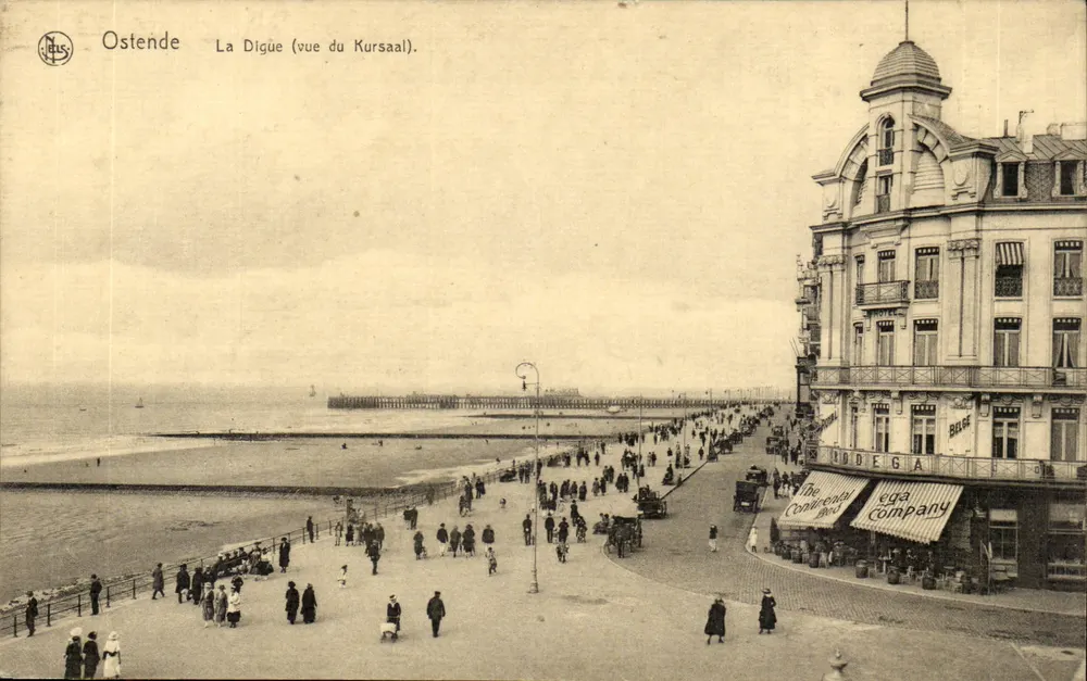 Ostend - Die Digue (Ansicht des Kursaals). - Edition NELS, Serie 10. - Vorderseite