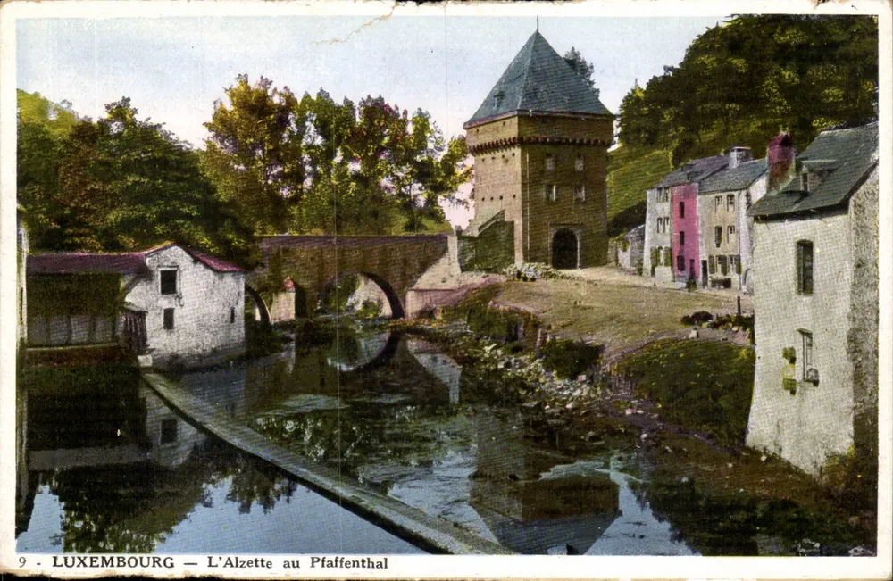 Luxemburgo — El Alzette en Pfaffenthal — Edit. Th. Wiro, Luxemburgo-Gare - Anverso